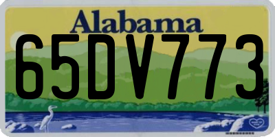AL license plate 65DV773