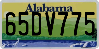AL license plate 65DV775
