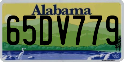AL license plate 65DV779