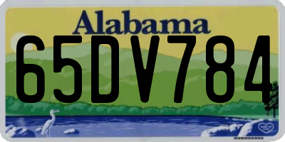 AL license plate 65DV784