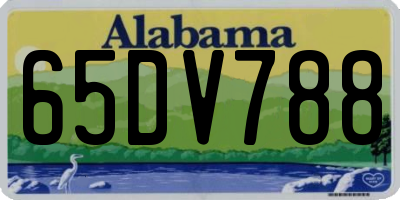 AL license plate 65DV788