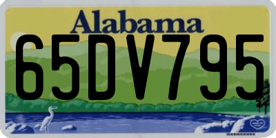 AL license plate 65DV795