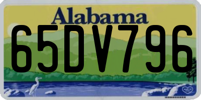 AL license plate 65DV796