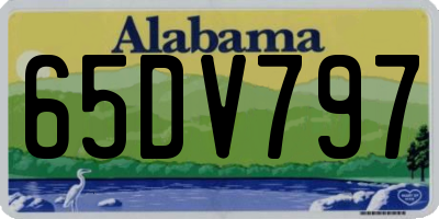 AL license plate 65DV797