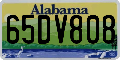 AL license plate 65DV808