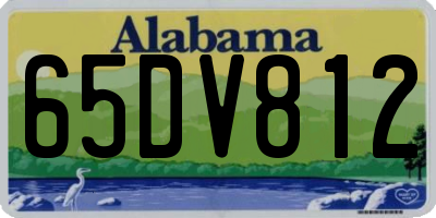 AL license plate 65DV812