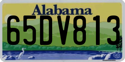 AL license plate 65DV813