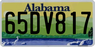 AL license plate 65DV817