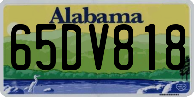 AL license plate 65DV818