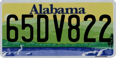 AL license plate 65DV822