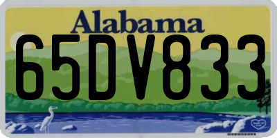 AL license plate 65DV833