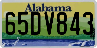 AL license plate 65DV843