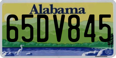 AL license plate 65DV845