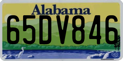 AL license plate 65DV846