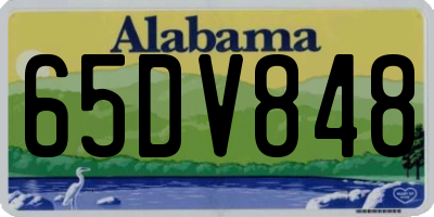 AL license plate 65DV848