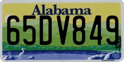 AL license plate 65DV849