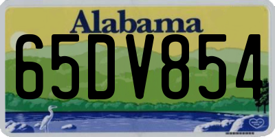 AL license plate 65DV854