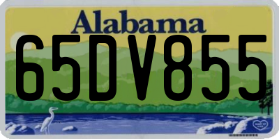 AL license plate 65DV855