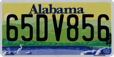 AL license plate 65DV856