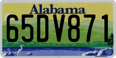 AL license plate 65DV871