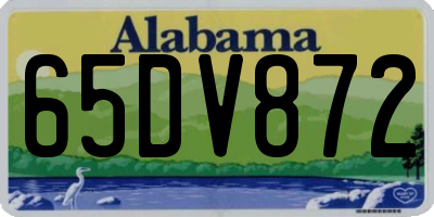 AL license plate 65DV872