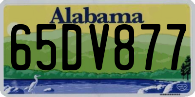 AL license plate 65DV877