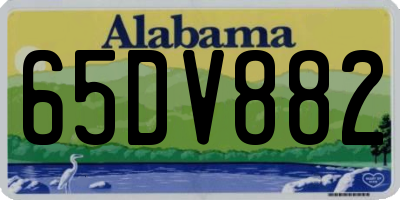 AL license plate 65DV882
