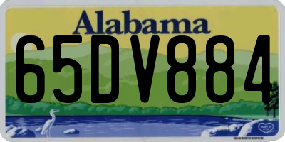 AL license plate 65DV884