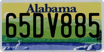 AL license plate 65DV885