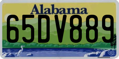 AL license plate 65DV889