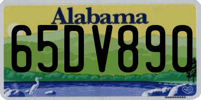 AL license plate 65DV890