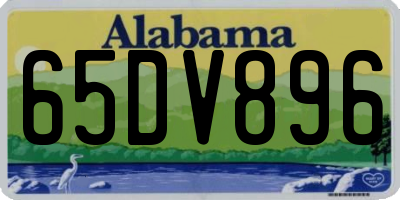 AL license plate 65DV896