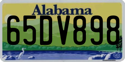 AL license plate 65DV898