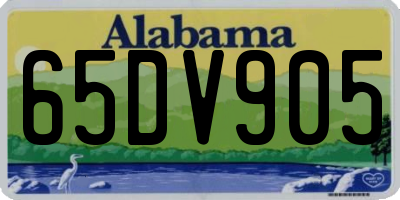 AL license plate 65DV905