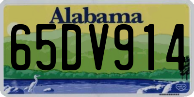 AL license plate 65DV914