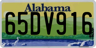 AL license plate 65DV916