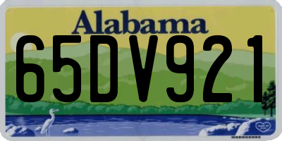 AL license plate 65DV921