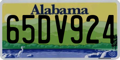 AL license plate 65DV924