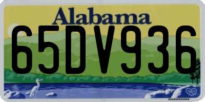 AL license plate 65DV936