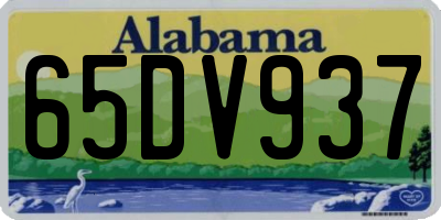 AL license plate 65DV937