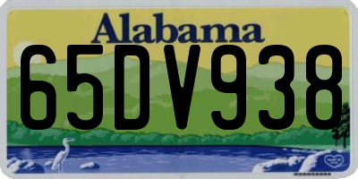 AL license plate 65DV938