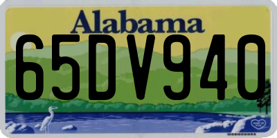AL license plate 65DV940