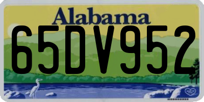 AL license plate 65DV952