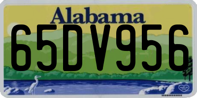AL license plate 65DV956