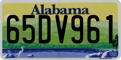 AL license plate 65DV961