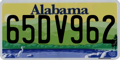 AL license plate 65DV962