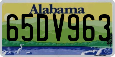 AL license plate 65DV963