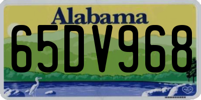 AL license plate 65DV968