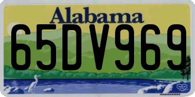 AL license plate 65DV969