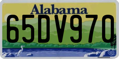 AL license plate 65DV970